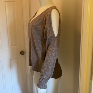 French Connection cotton and silk cold shoulder shirt